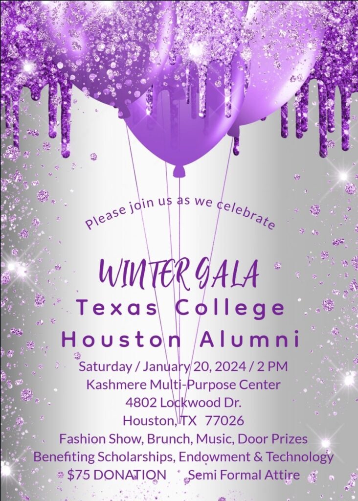 The TCNAA Houston Chapter Presents Our Winter Gala 2024 Texas College